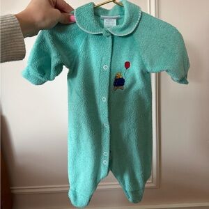 💫 3 for $20 !! vintage paddington bear newborn footed one piece kidcore Y2K
